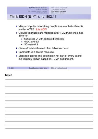 Example output of