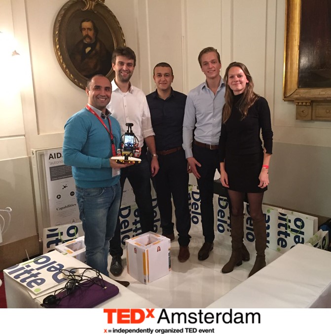 The robot team at the TEDx in Amsterdam